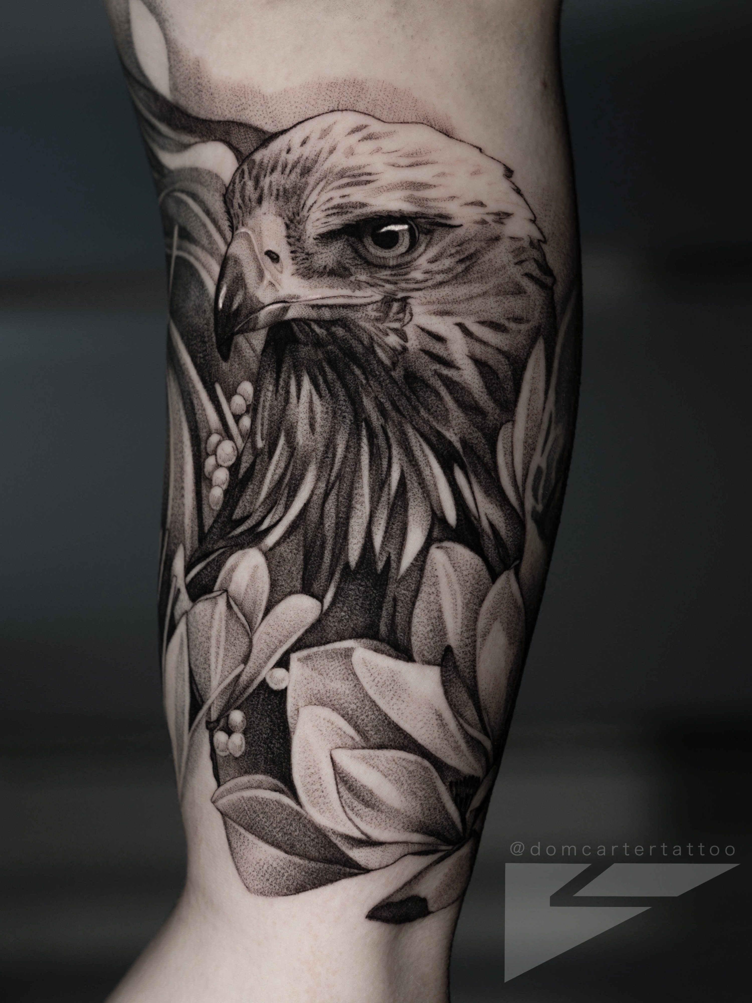 This eagle tattoo was a coverup over scars , inked at @nanditattoos ! Took  3 hours to complete ! #eagletattoo #coveruptattoo… | Instagram