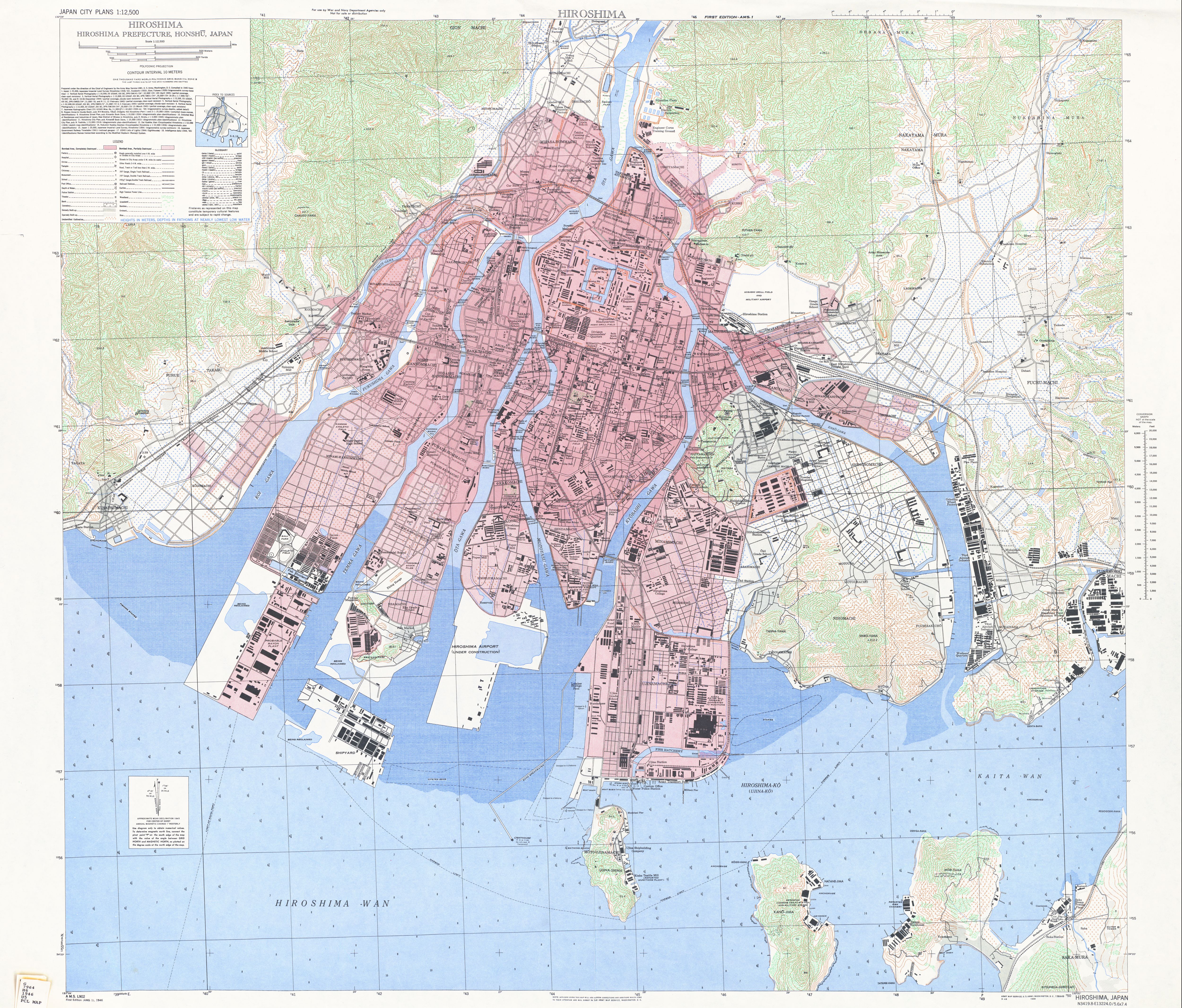 File Hiroshima City Map 1945 Jpg 维基百科 自由的百科全书