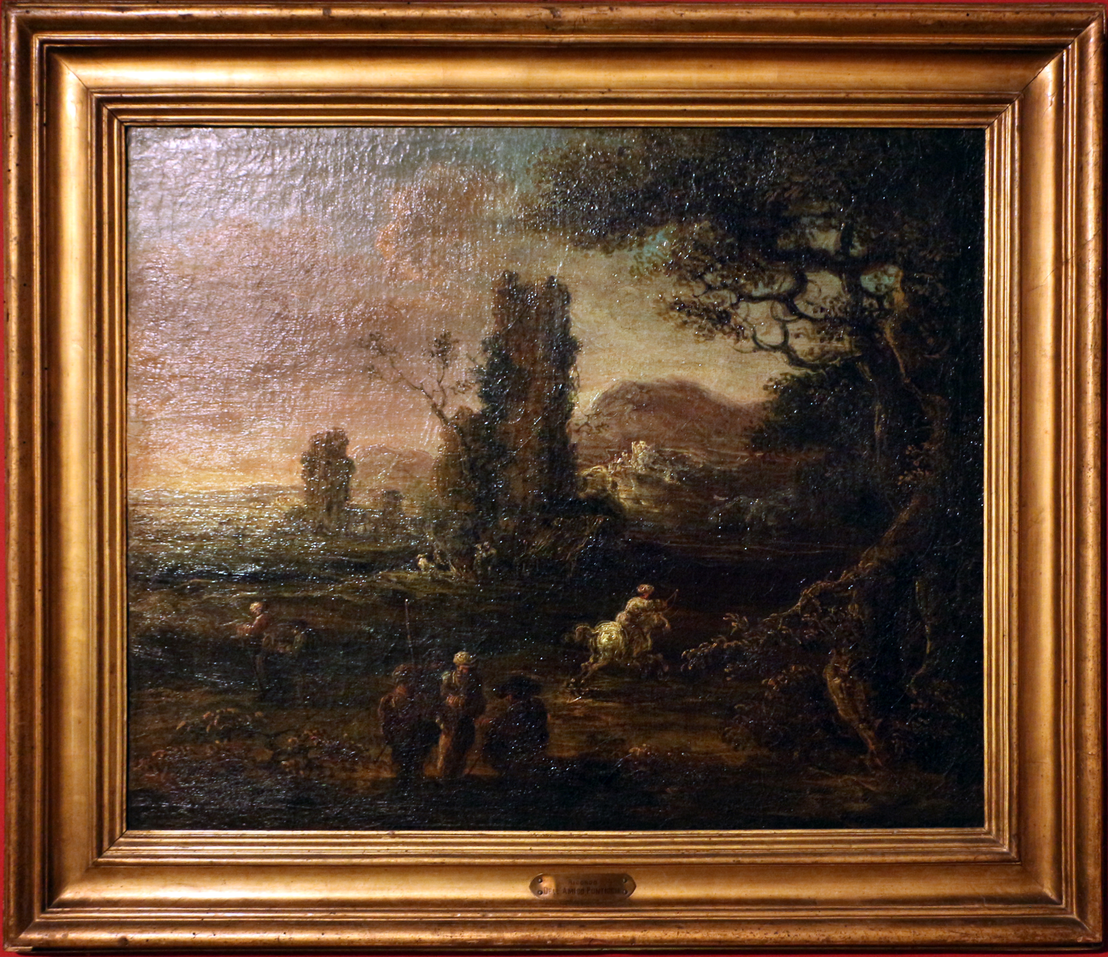 File Jan De Momper Detto Monsu X Paesaggio Con Viandanti E Cavaliere 1665 70 Ca Jpg Wikimedia Commons