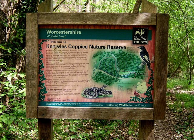 File:Knowles Coppice Nature Reserve information board - geograph.org.uk - 1421796.jpg