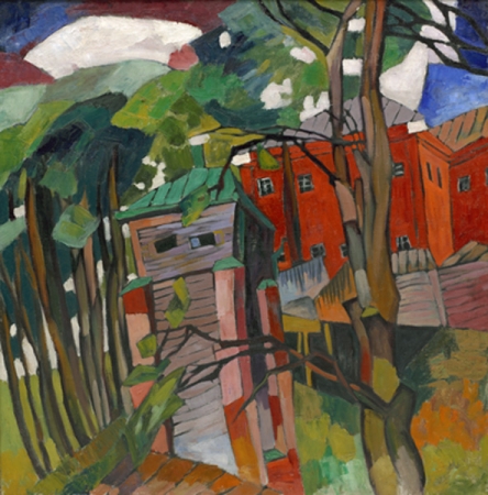 File:Landscape with a Red House by Aristarkh Lentulov (1917).jpg