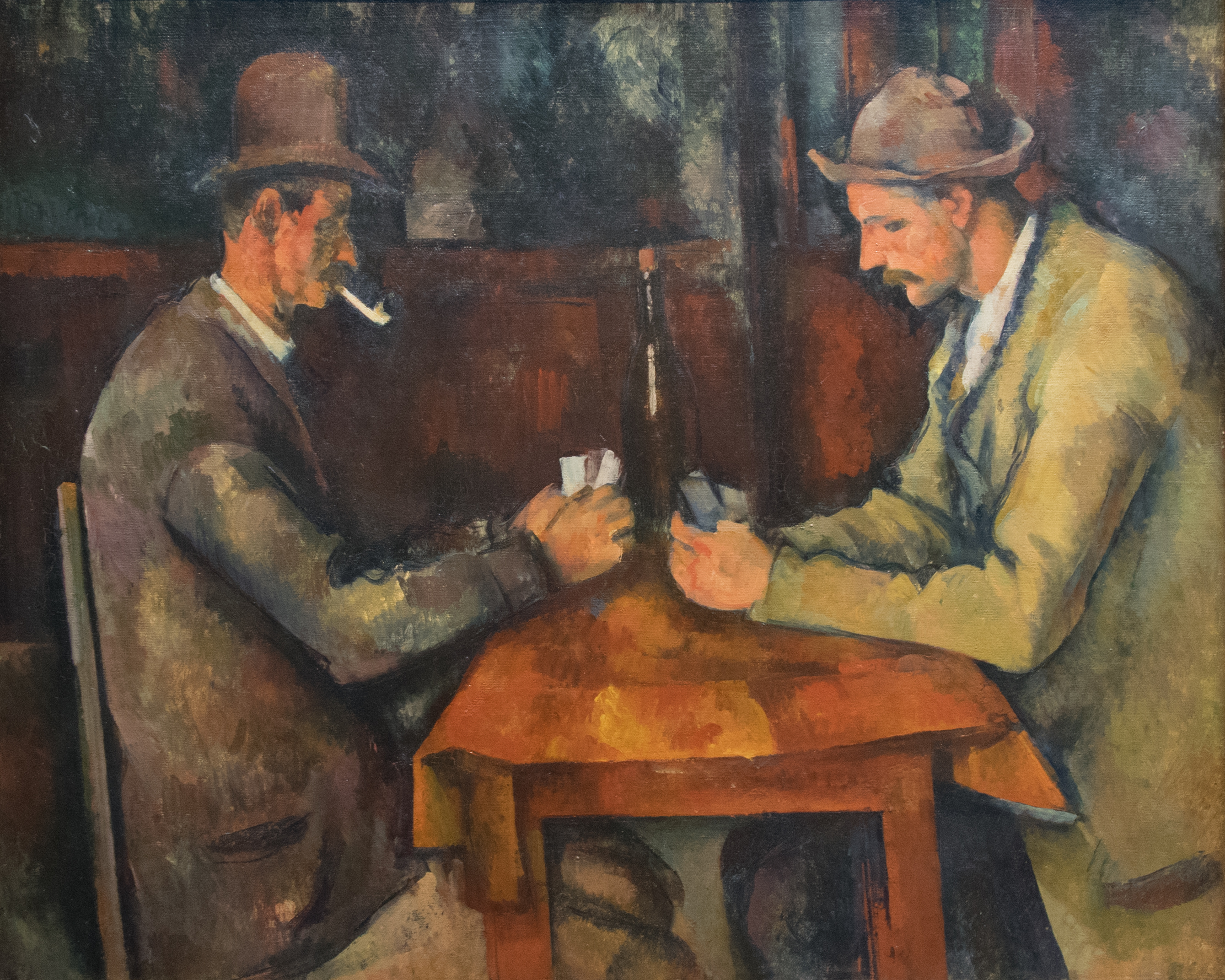 peinture les joueurs de cartes - tableau les joueurs de cartes