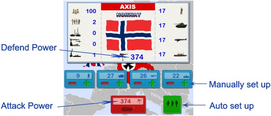 Allies vs. Axis opponent country