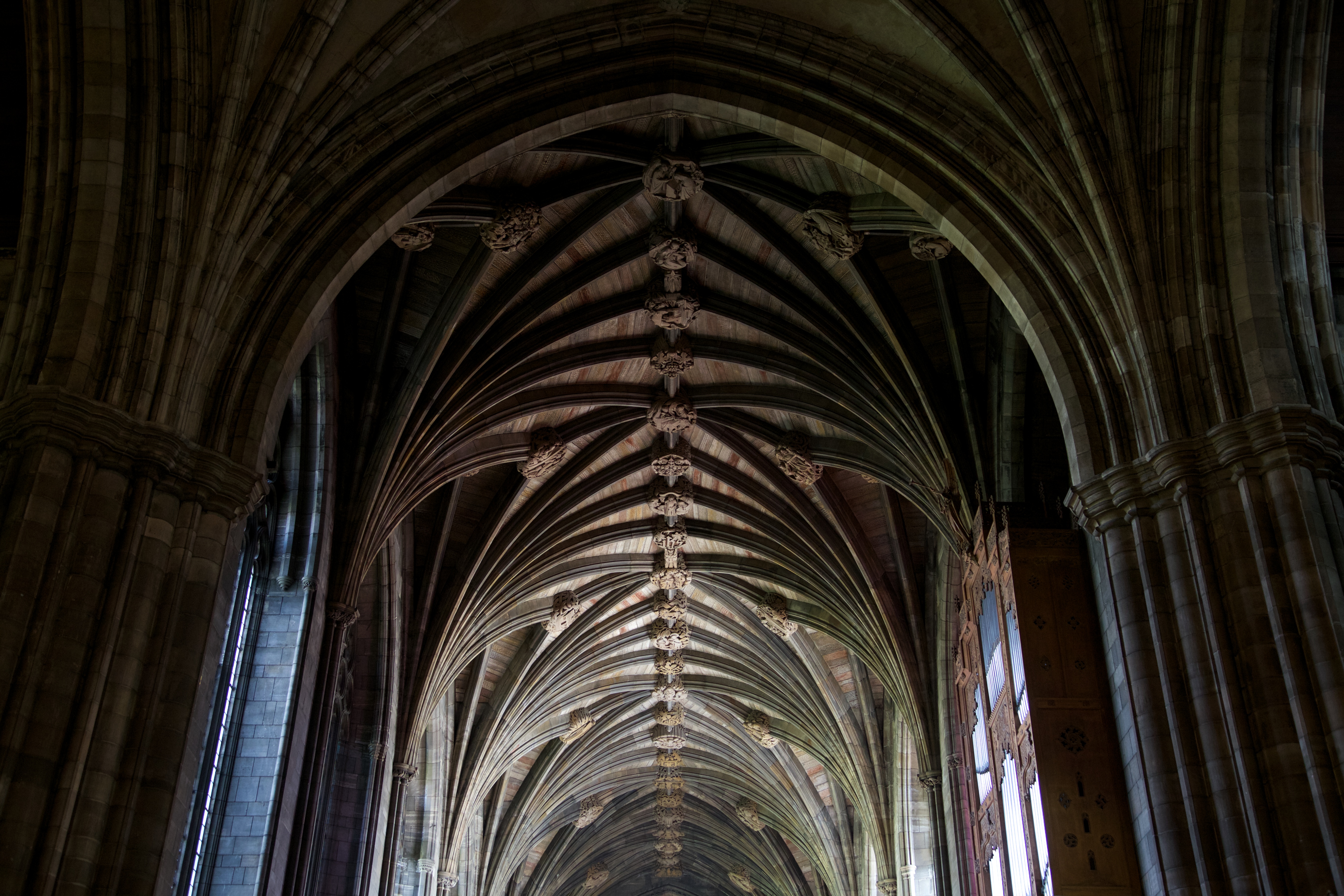 File Paisley Abbey Interior View Of Groin Vaulted Nave Ceiling