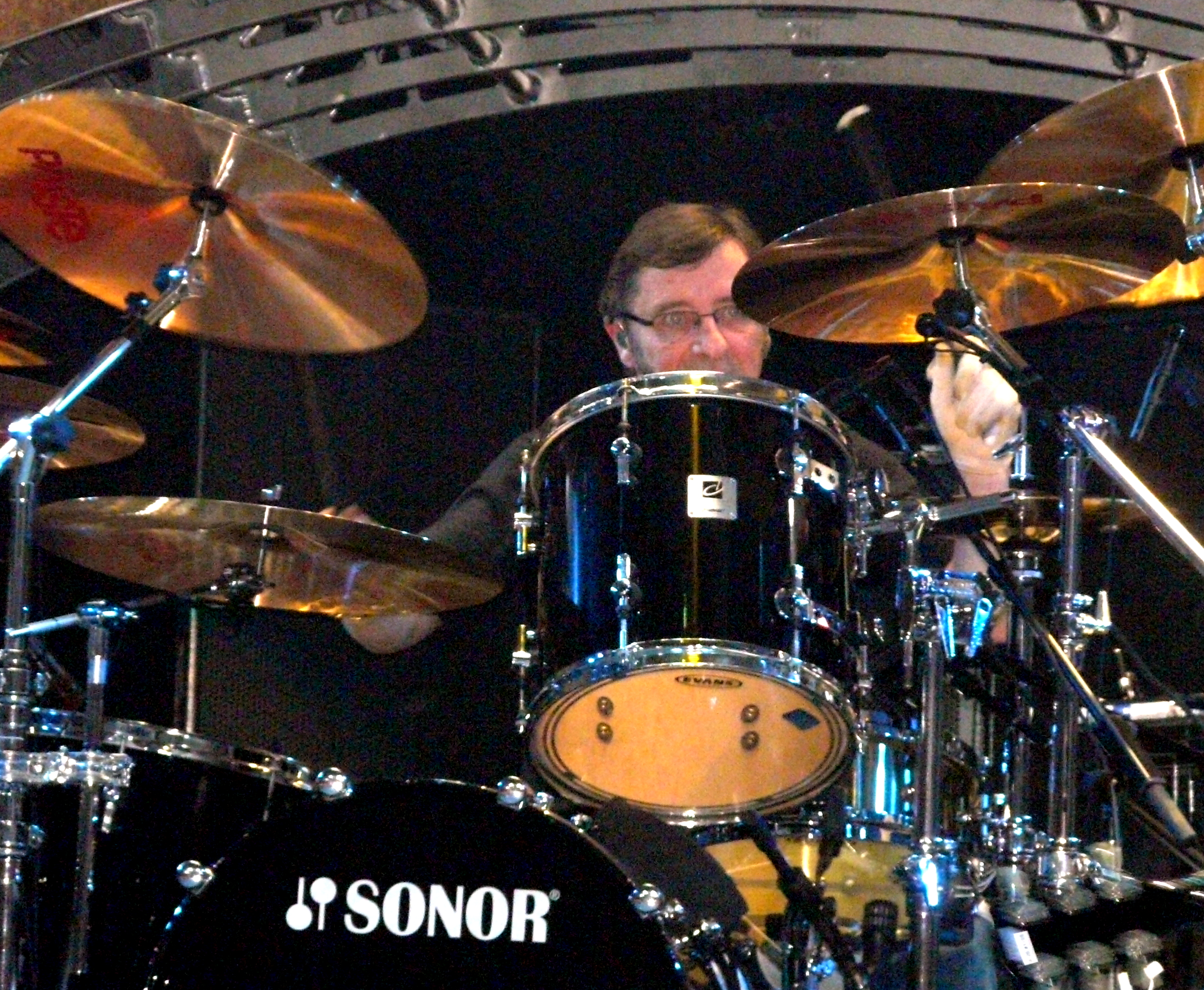 Phil Rudd with AC/DC on November 23, 2008 in St. Paul, MN.