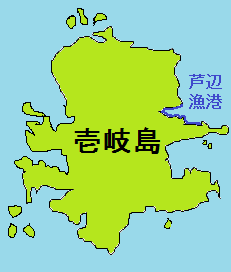 Position of Ashibe Port Iki City.png