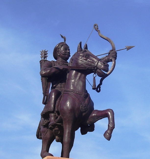 Prithviraj Chauhan a 12th-century Rajput king of Ajmer and Delhi who united several Rajput states and repel a Ghurid Invasion of India in 1191.[84]