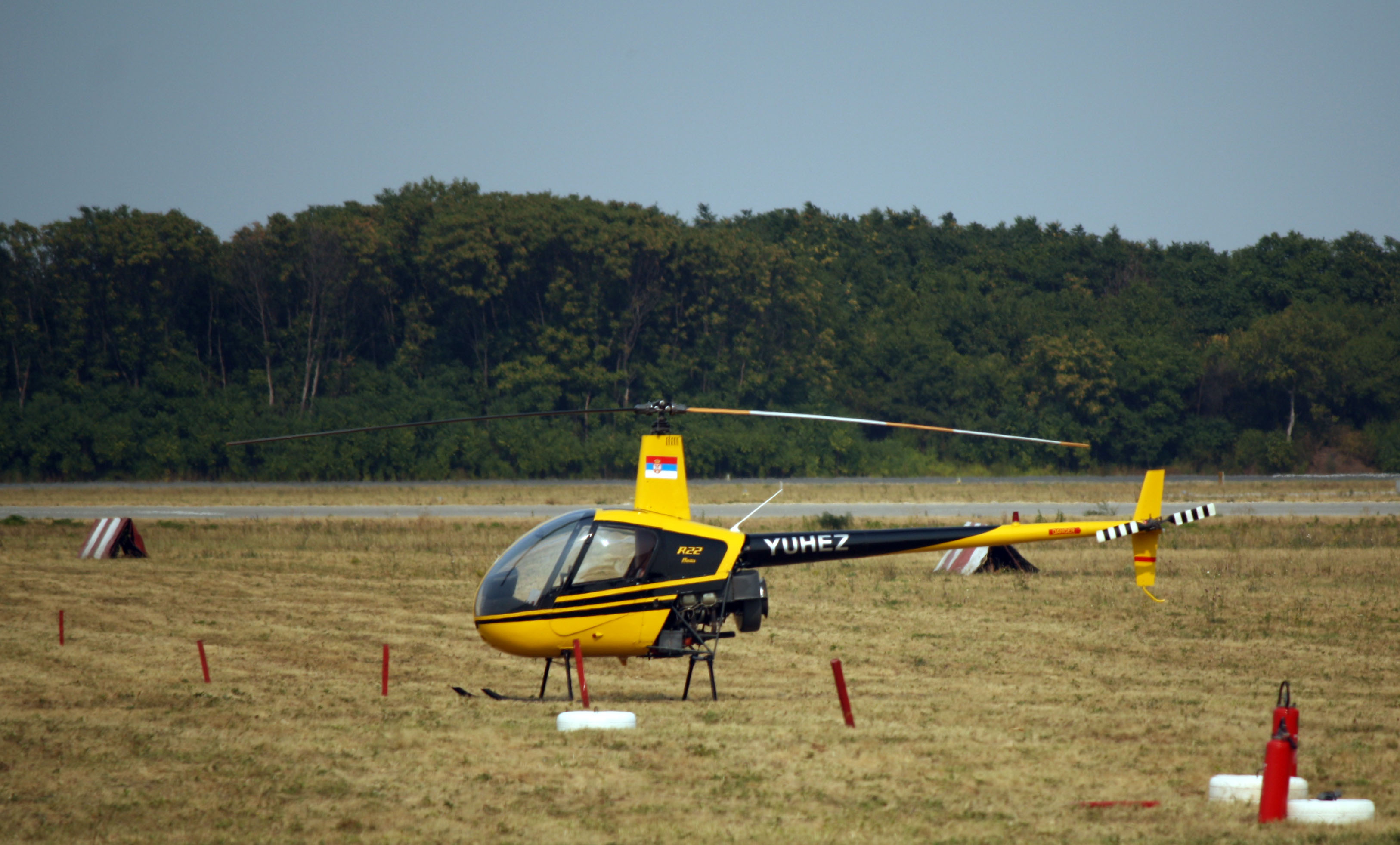 Аэродром Мячково Robinson r44