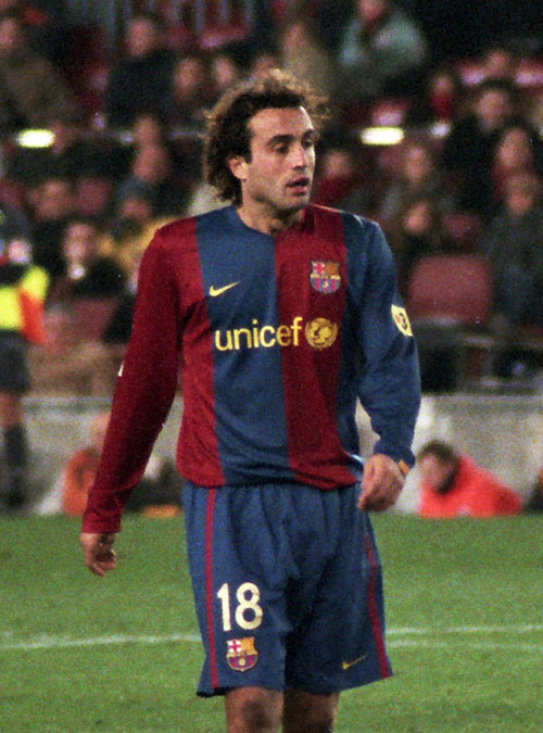 Ezquerro playing for [[FC Barcelona|Barcelona]] in 2006