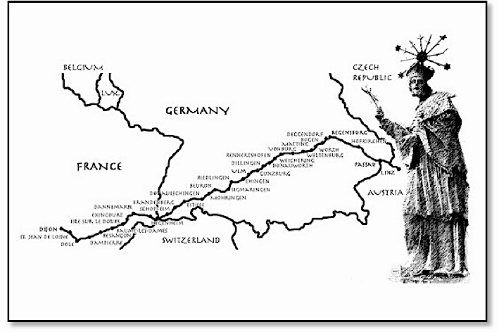 File:Templar Trail pilgrimage route France to Jerusalem, France-Germany.jpg