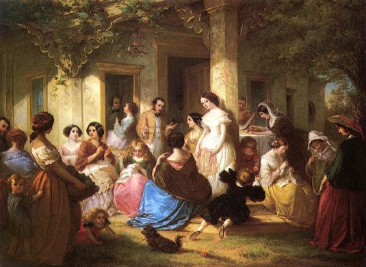 File:The Sewing Party by Louis Lang (1814-1893).jpg