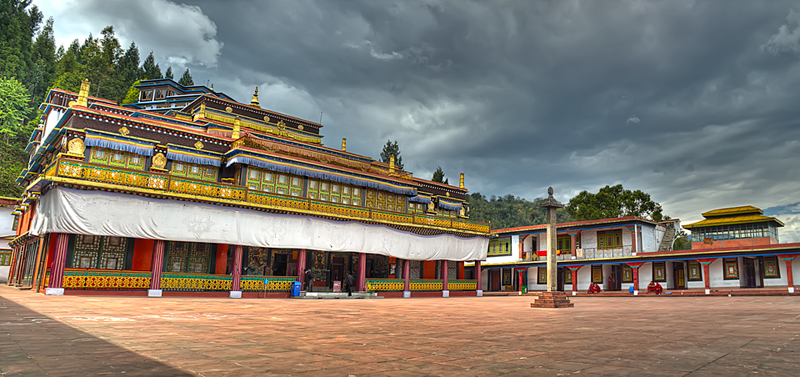 [Image of Rumtek Monastery]