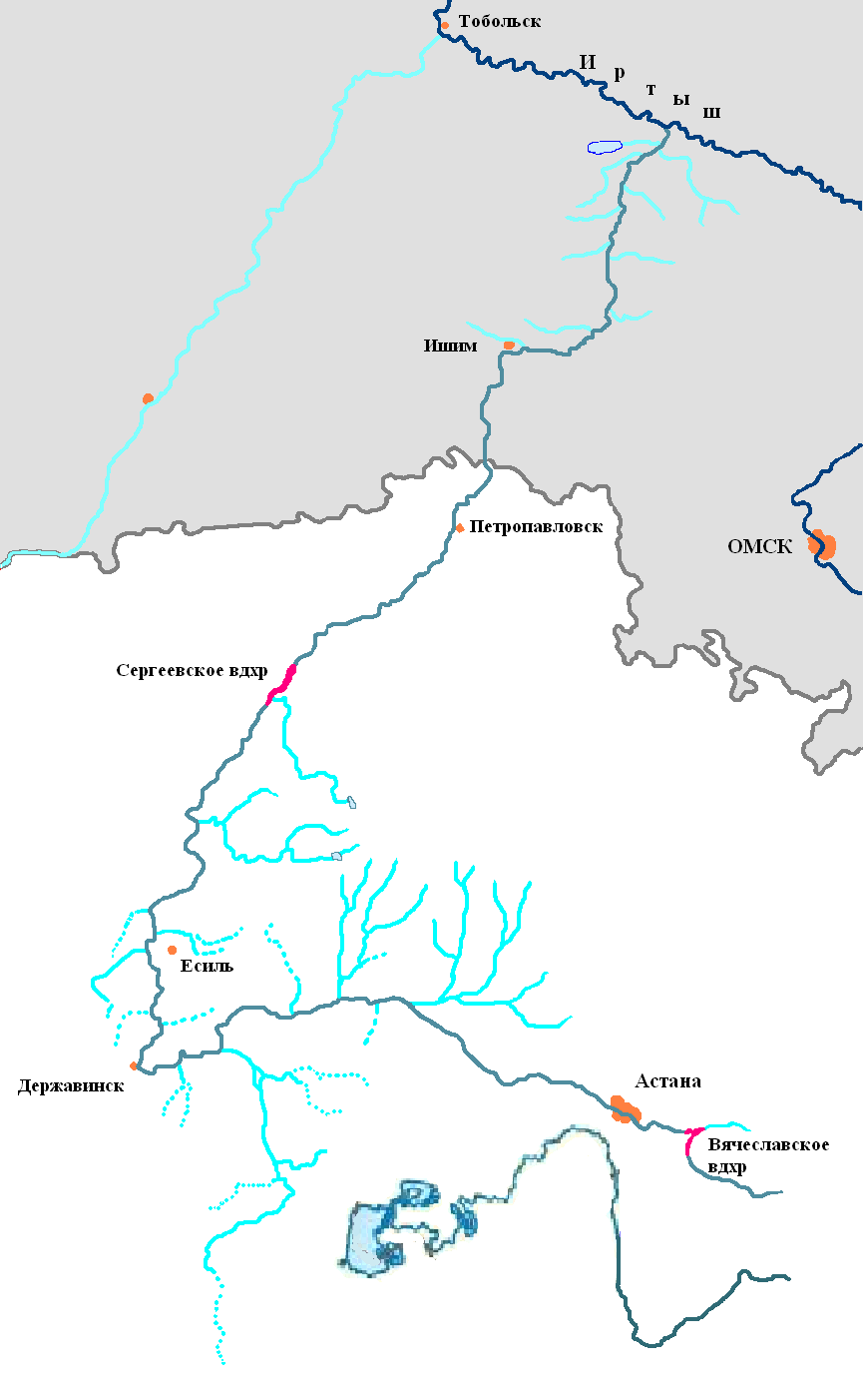 Карта реки ишим в тюменской области