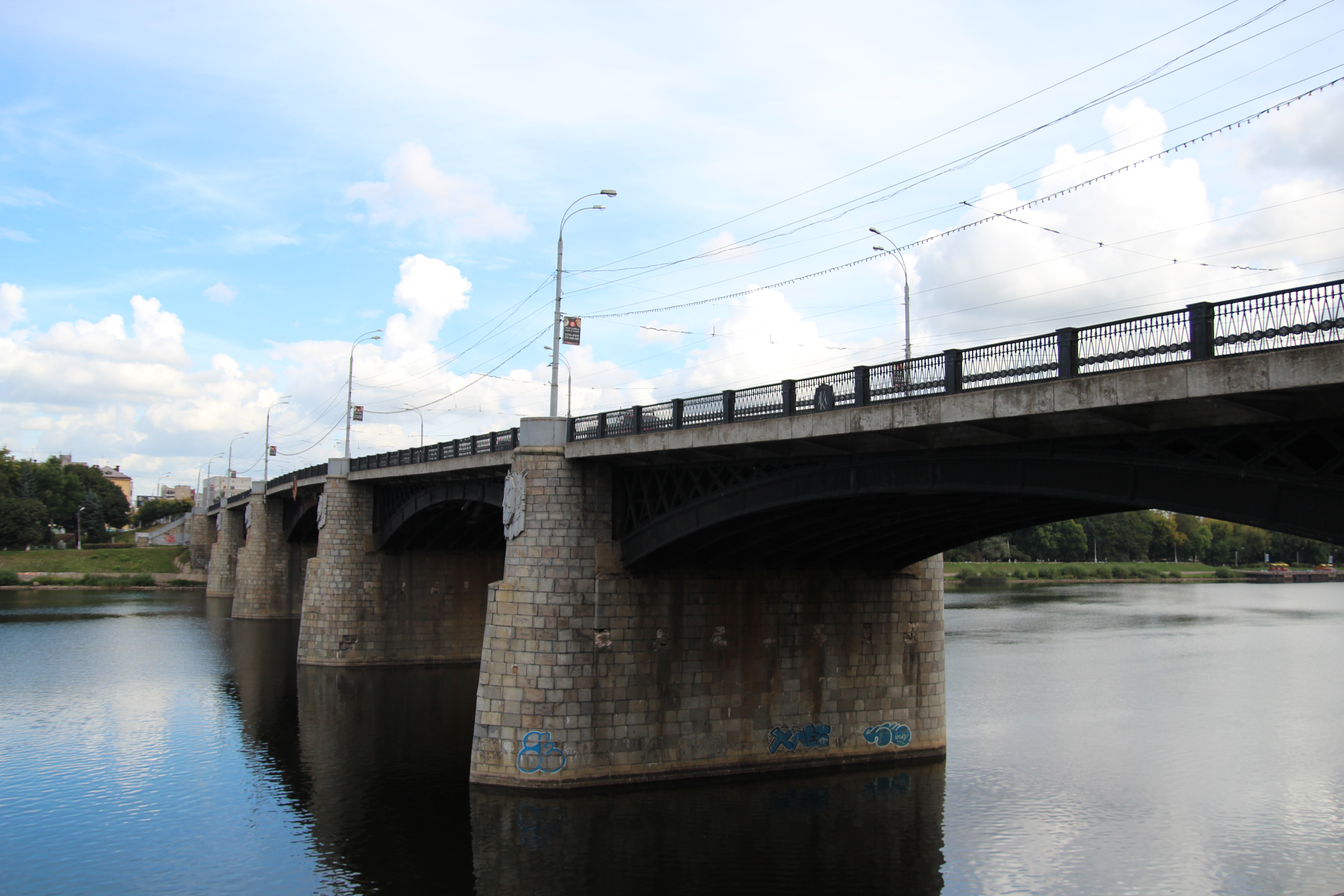 Four bridges. Нововолжский мост. Восточный мост Тверь.