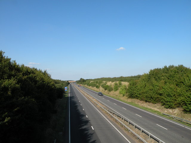 File:A11 at Allington Hill (in summer) - geograph.org.uk - 970706.jpg