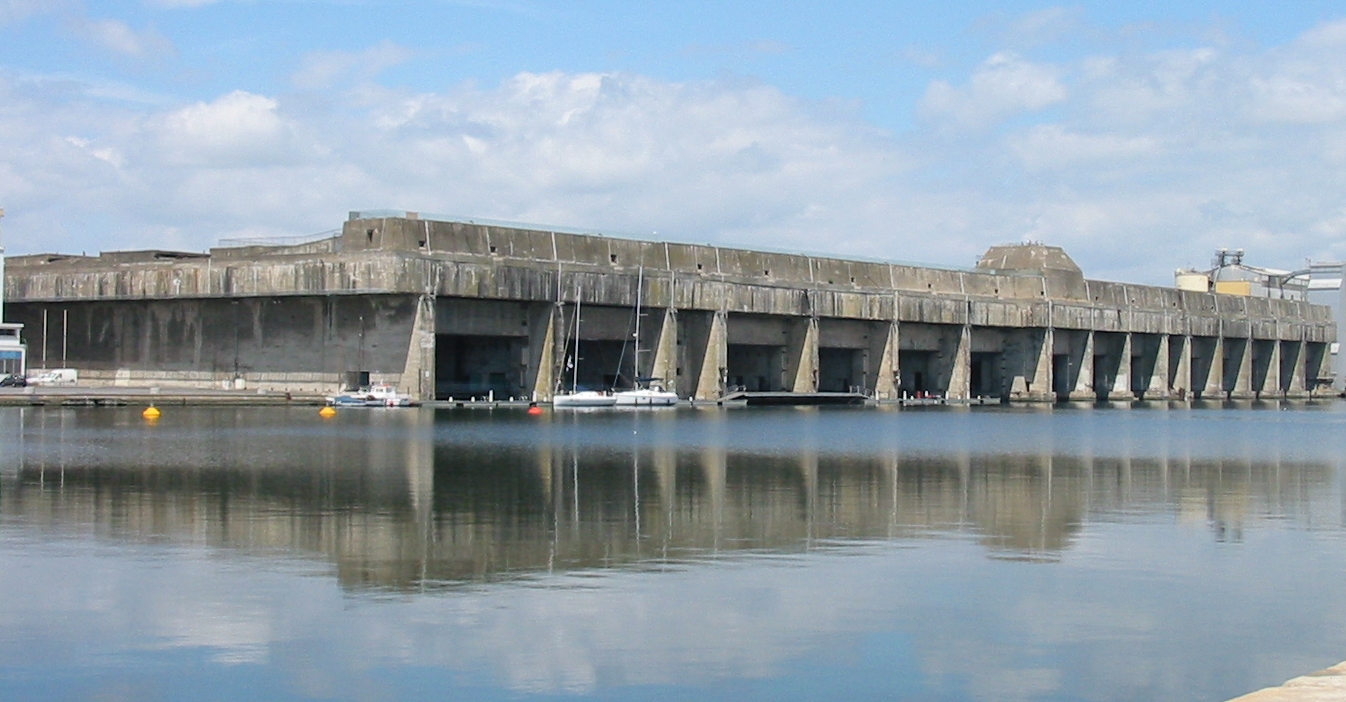 Photo of Saint-Nazaire submarine base