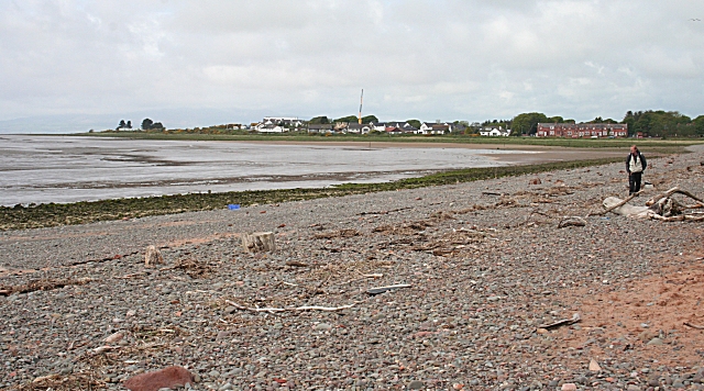 Beach East of Powfoot - geograph.org.uk - 1393676