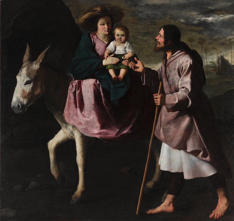 Ca s'est passé en novembre ! Francisco_de_Zurbar%C3%A1n%2C_The_Flight_into_Egypt%2C_late_1630s._Oil_on_canvas%2C_Seattle_Art_Museum