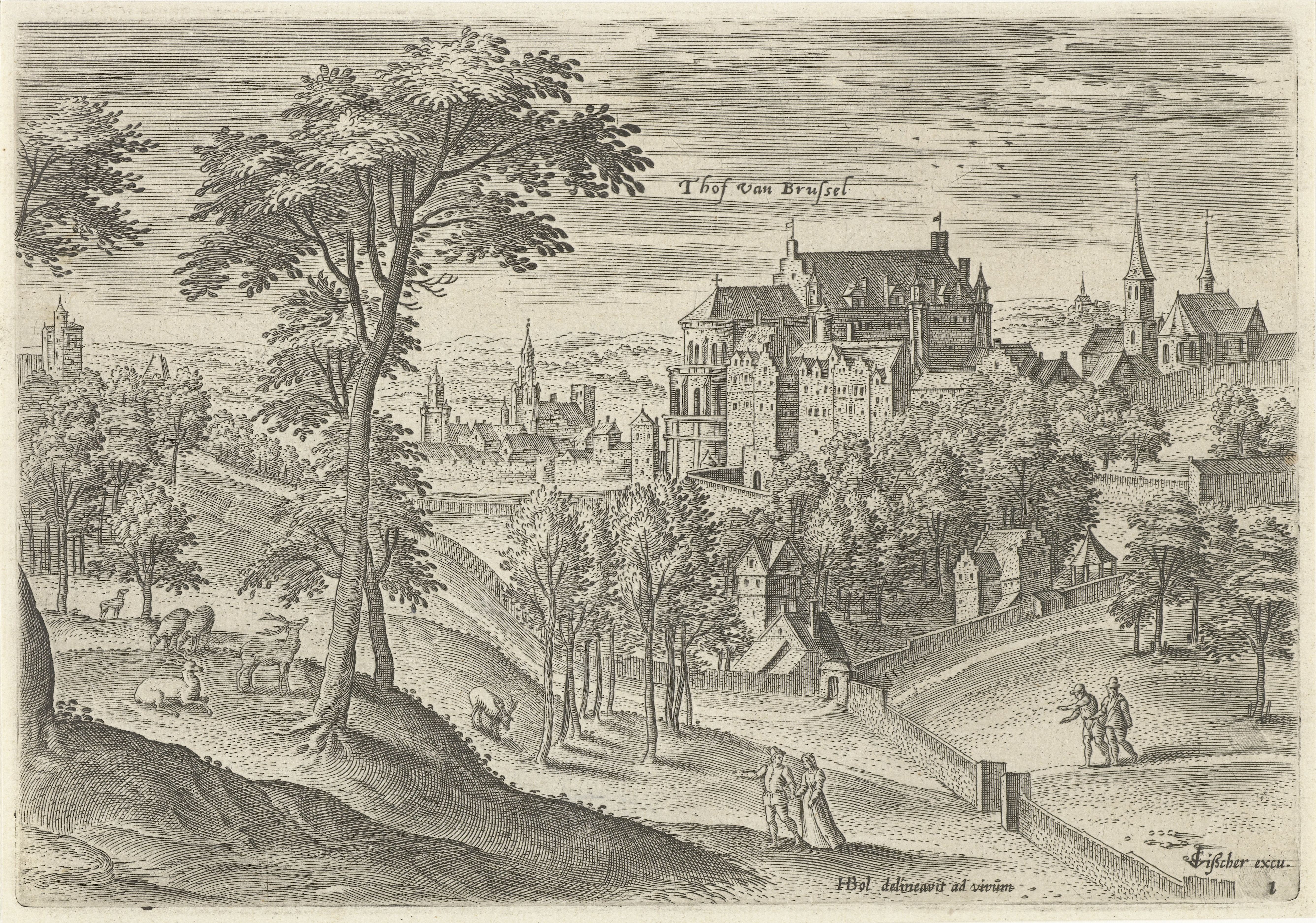 etnisch kans Scheermes File:Gezicht op het slot Hof van Brussel, Hans Collaert (I), naar Hans Bol,  Jacob Grimmer, 1530 - 1580.jpg - Wikimedia Commons