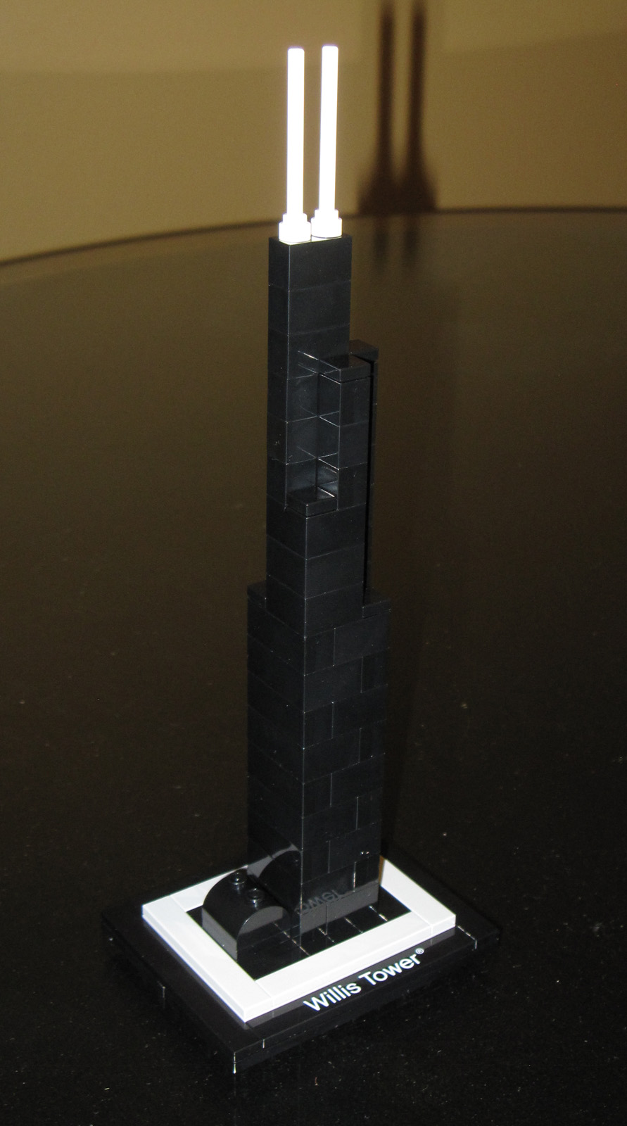 Lego Architecture Willis Tower 1x8 Fliese schwarz 21000