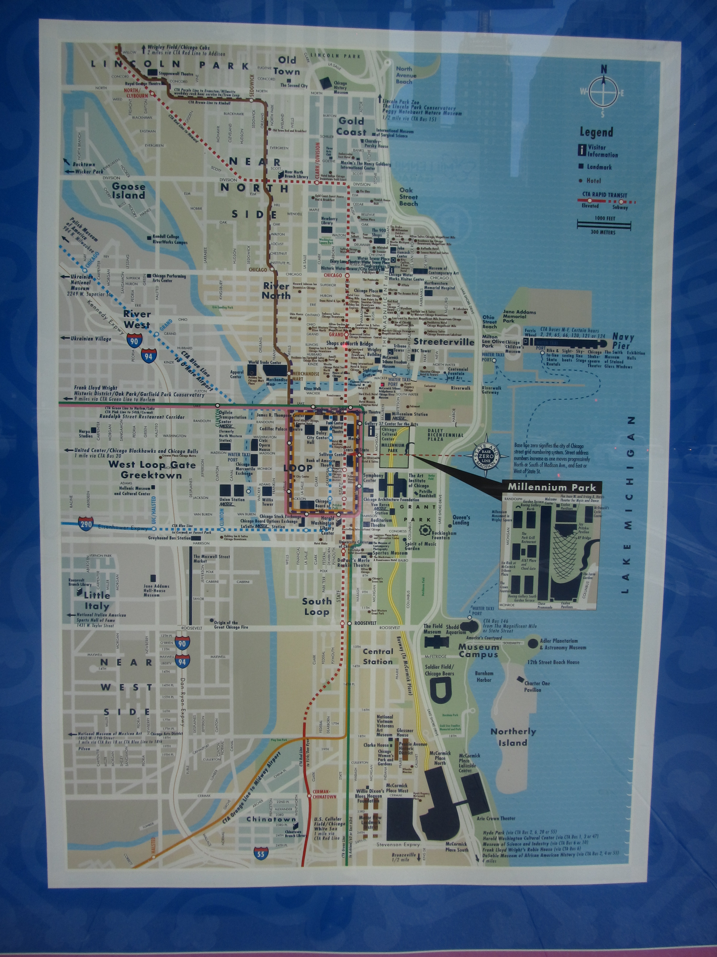 File:Map of Downtown Chicago, Michigan Avenue, Chicago, Illinois