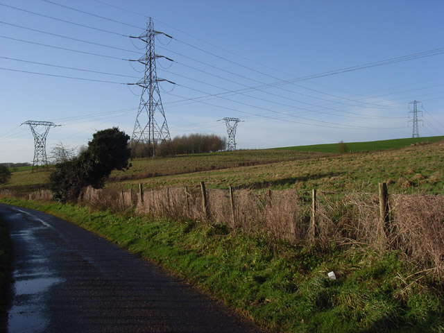 File:Pylons at Hare Warren - geograph.org.uk - 305510.jpg