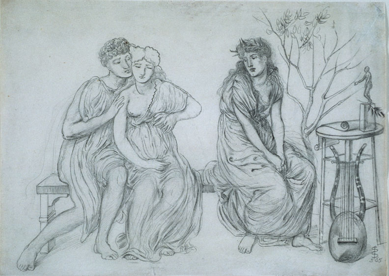 Simeon Solomon (1840-1905) - "Erinna Taken from Sappho" (1865).jpg