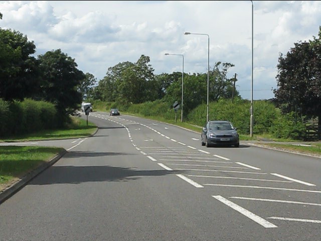 File:Uppingham Road (A47) at Deane Gate Drive - geograph.org.uk - 3587937.jpg