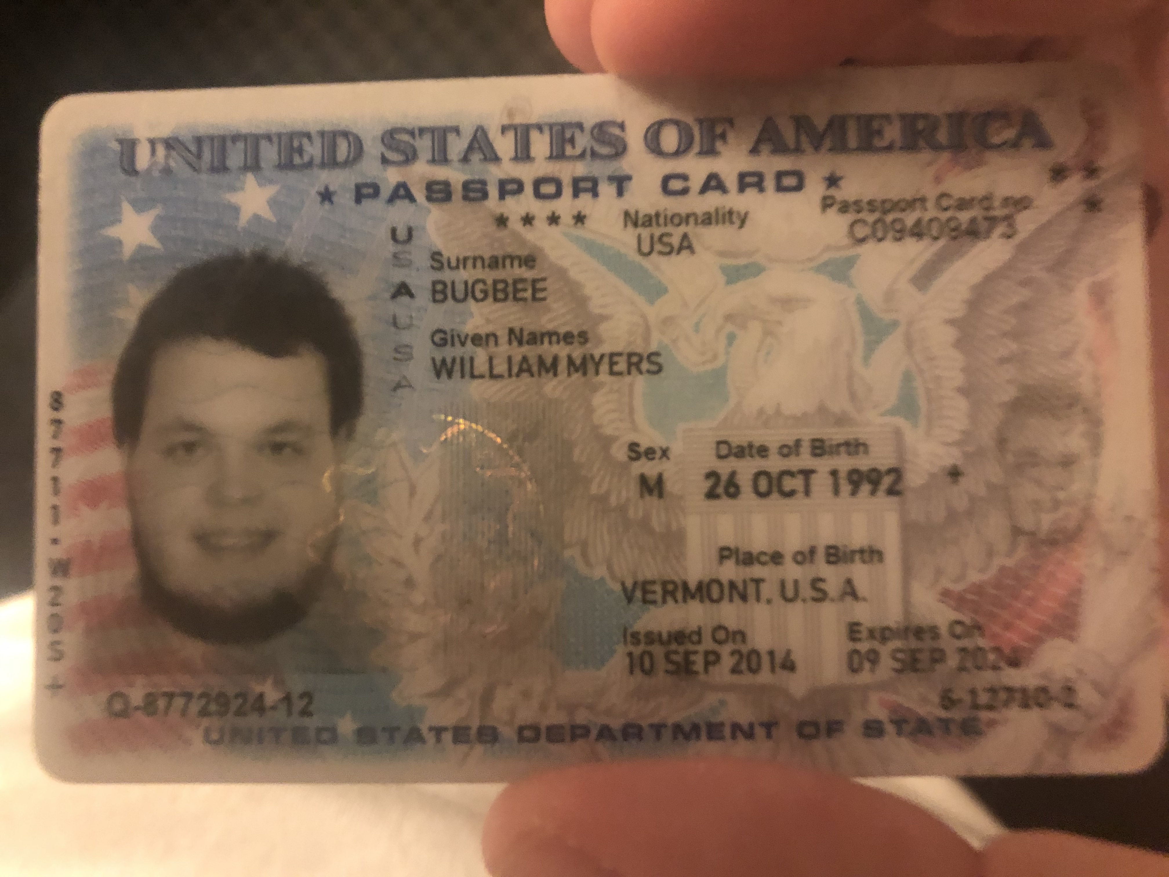 United States passport card - Wikipedia