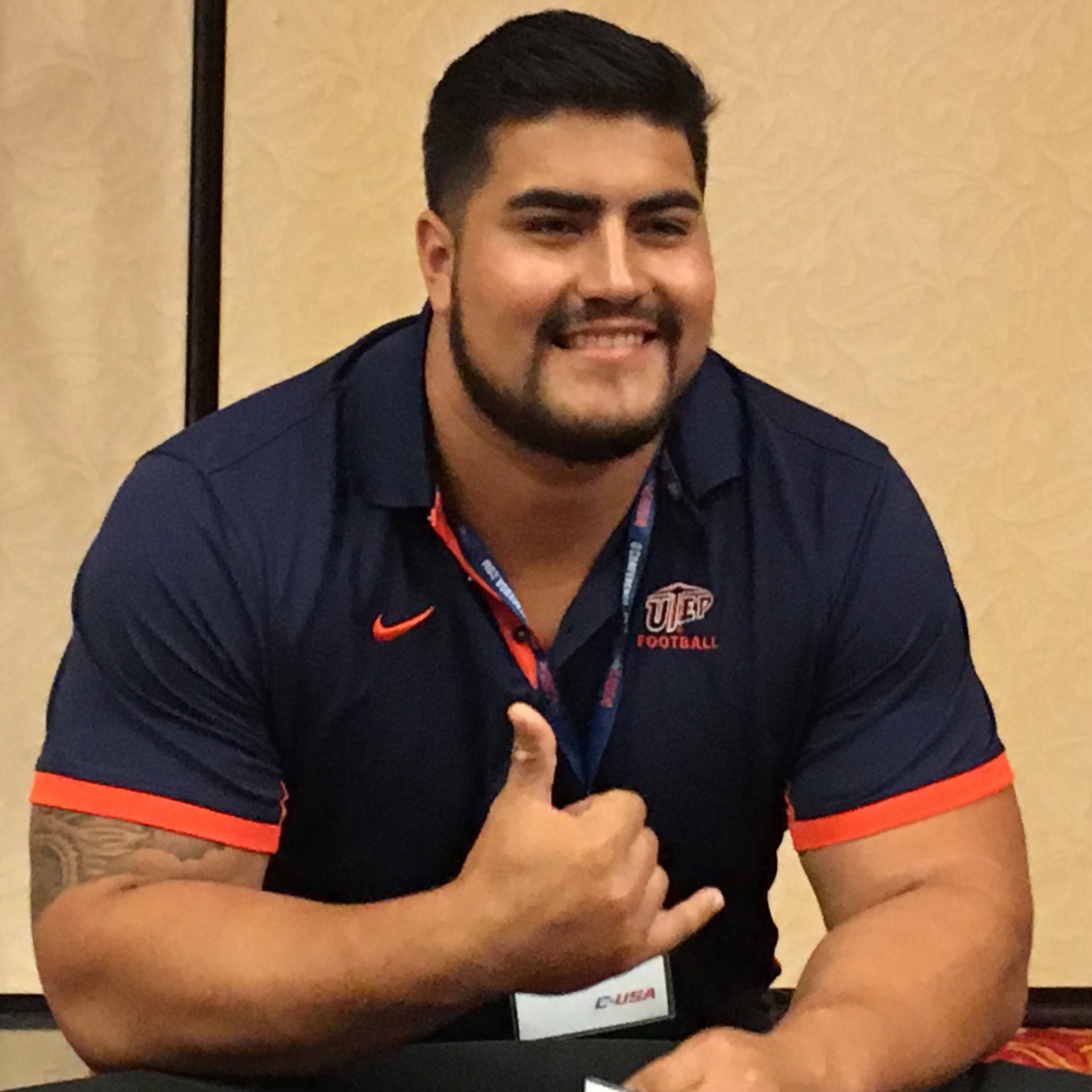 Arizona Cardinals guard Will Hernandez (76) wears a Mexico flag