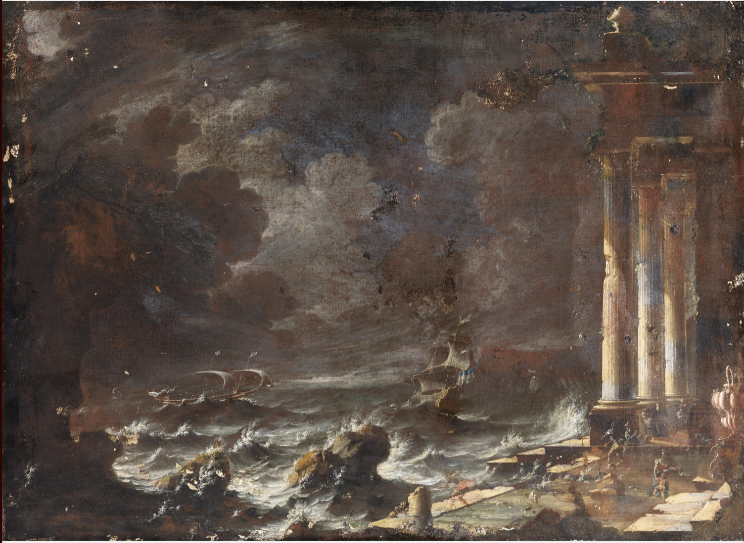 File:A Coast Scene with Ruins and Shipwrecks .PNG