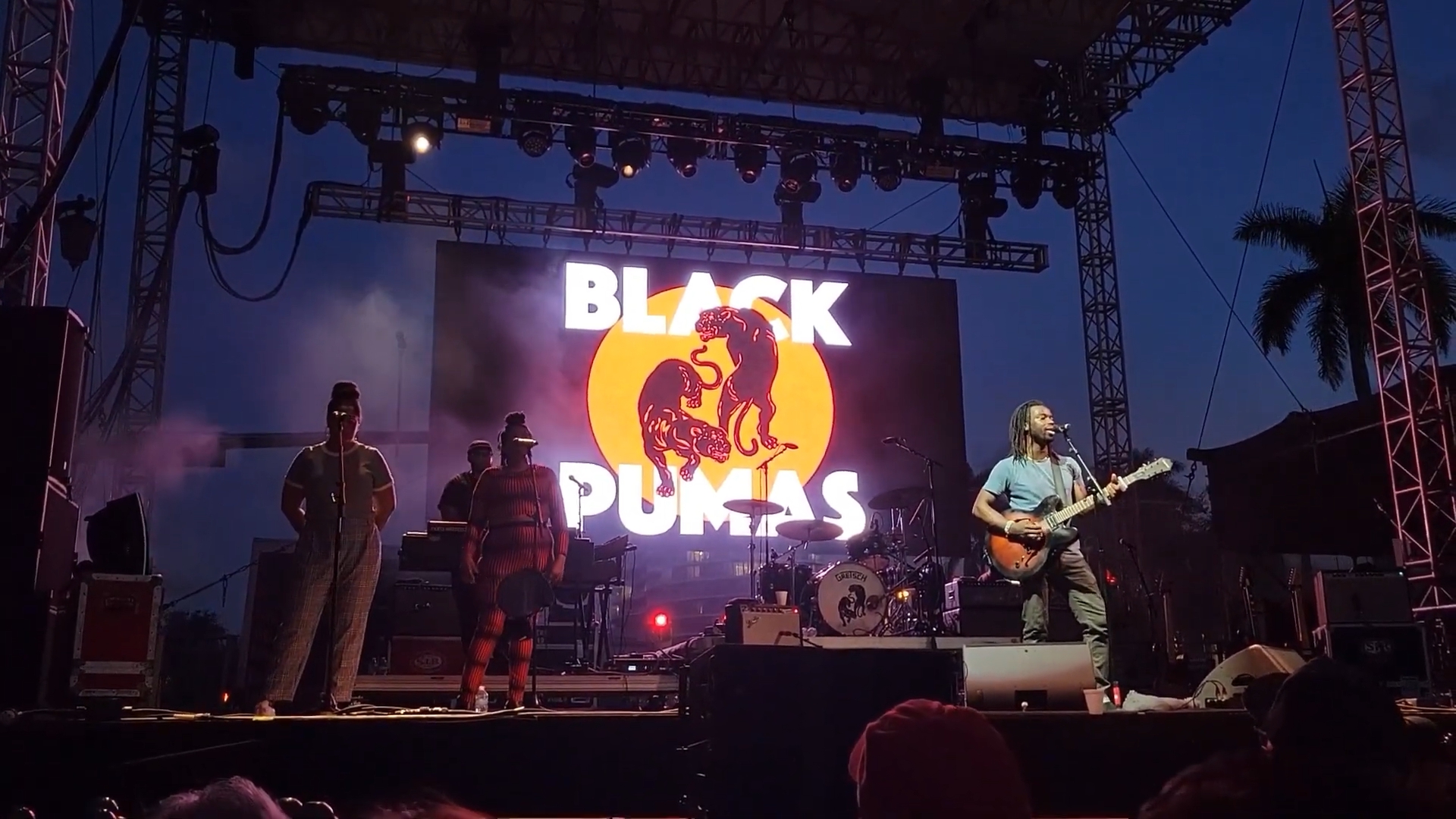 Black Pumas performing at [[SunFest]] in [[West Palm Beach]] in 2022