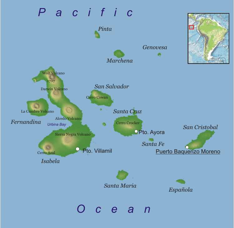 map of galapagos islands File Galapagos Map Jpg Wikimedia Commons