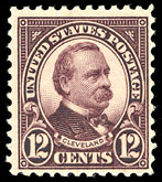 Grover Cleveland on a 1923 stamp