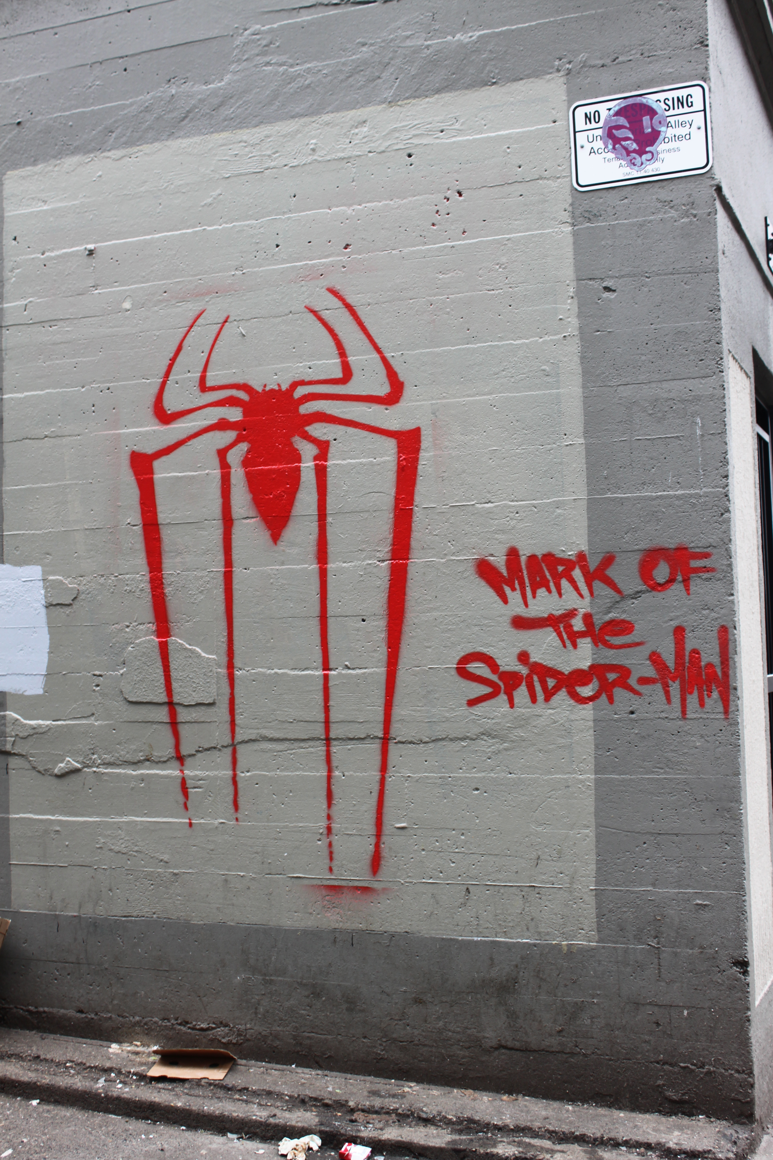 Spider man граффити