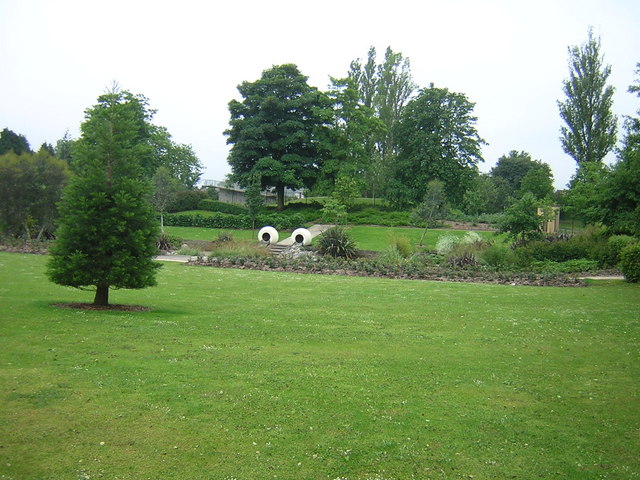 Park with sculptures - geograph.org.uk - 525399