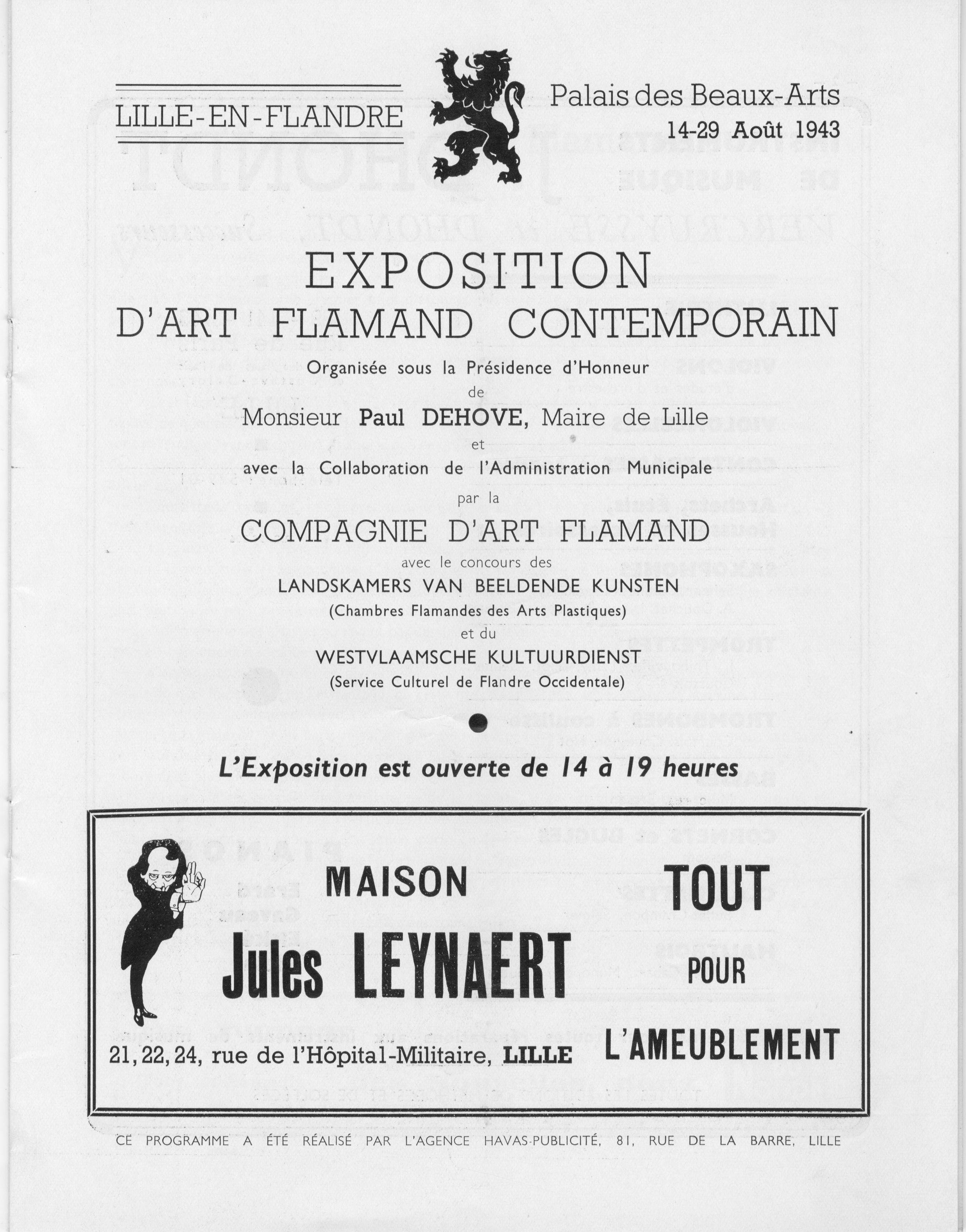 File Programme De L Exposition Sur L Art Flamand Contemporain Jpg Wikimedia Commons