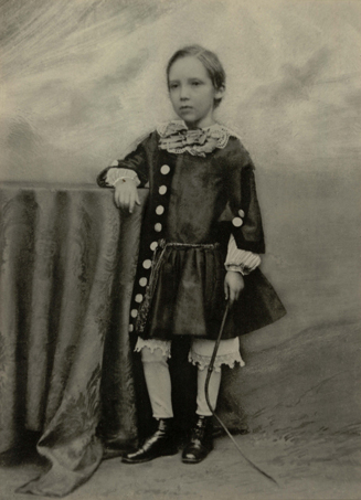 Stevenson at age 7