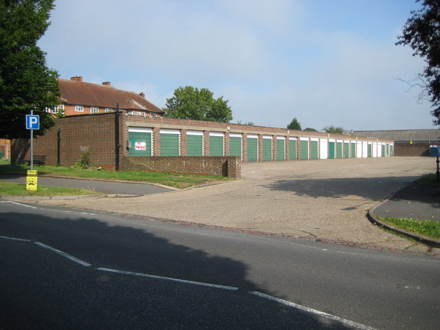 South Oxhey, Garage block off Oxhey Drive - geograph.org.uk - 1384430