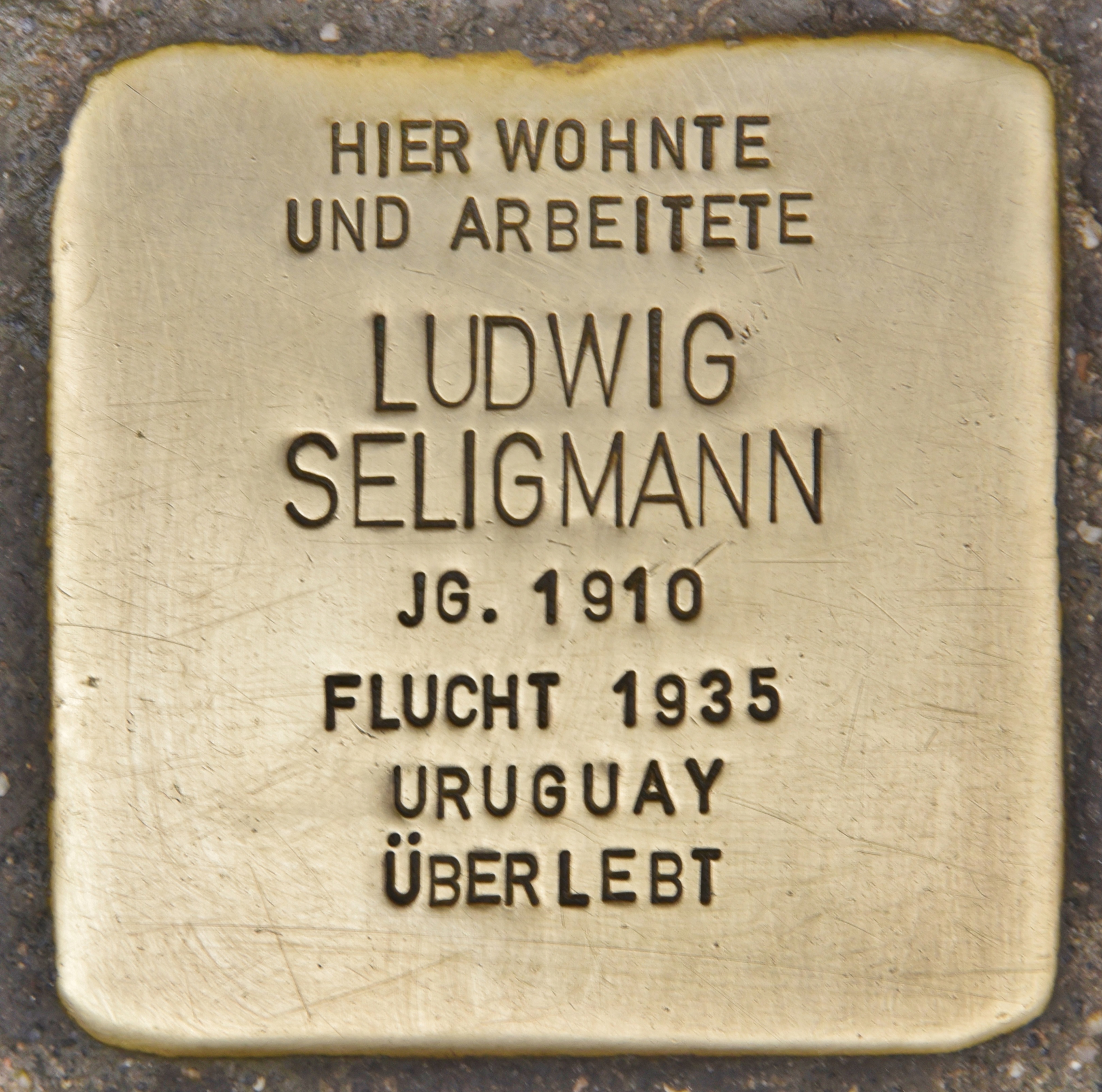 Stolperstein für Ludwig Seligmann (Heidelberg).jpg