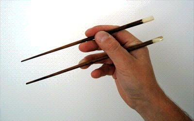 Use of chopsticks