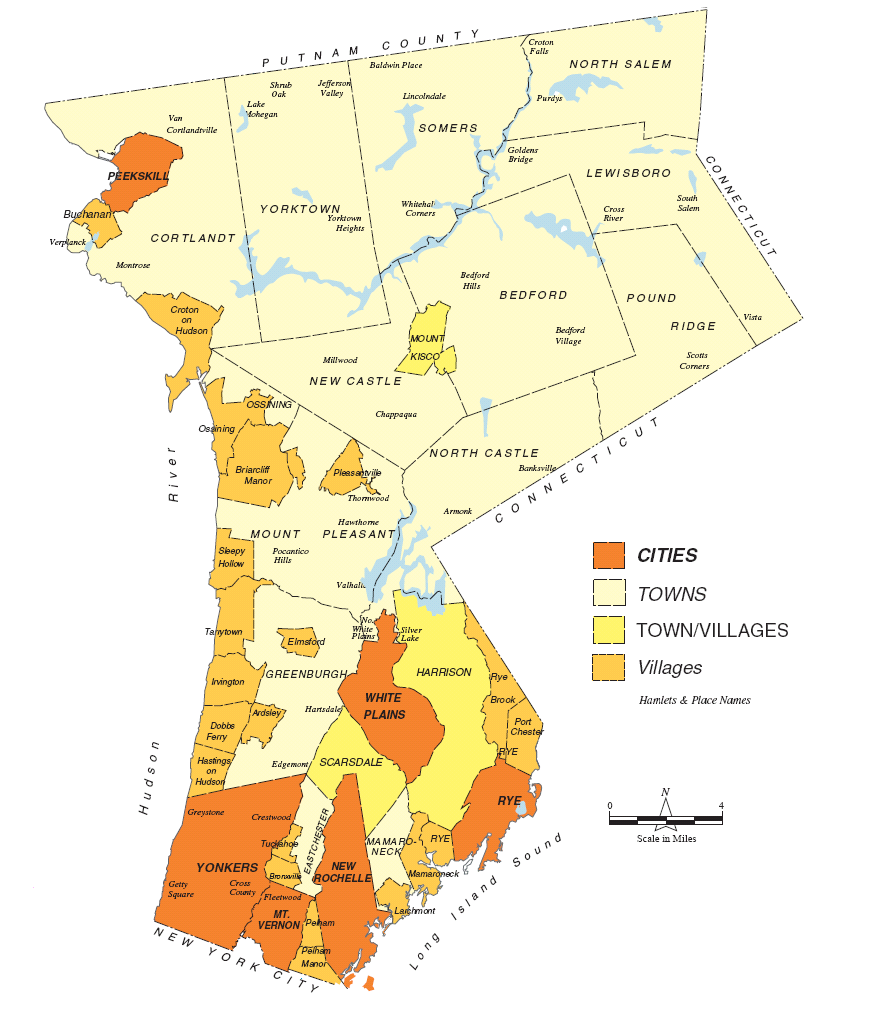 Municipalities in Westchester County