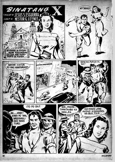 Binatang X (1947), illustrated by Nestor Leynes.