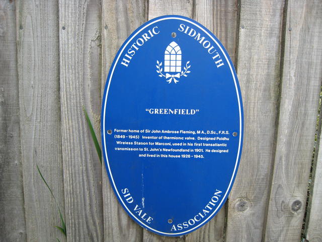 File:Blue Plaque at Greenfield - geograph.org.uk - 552506.jpg