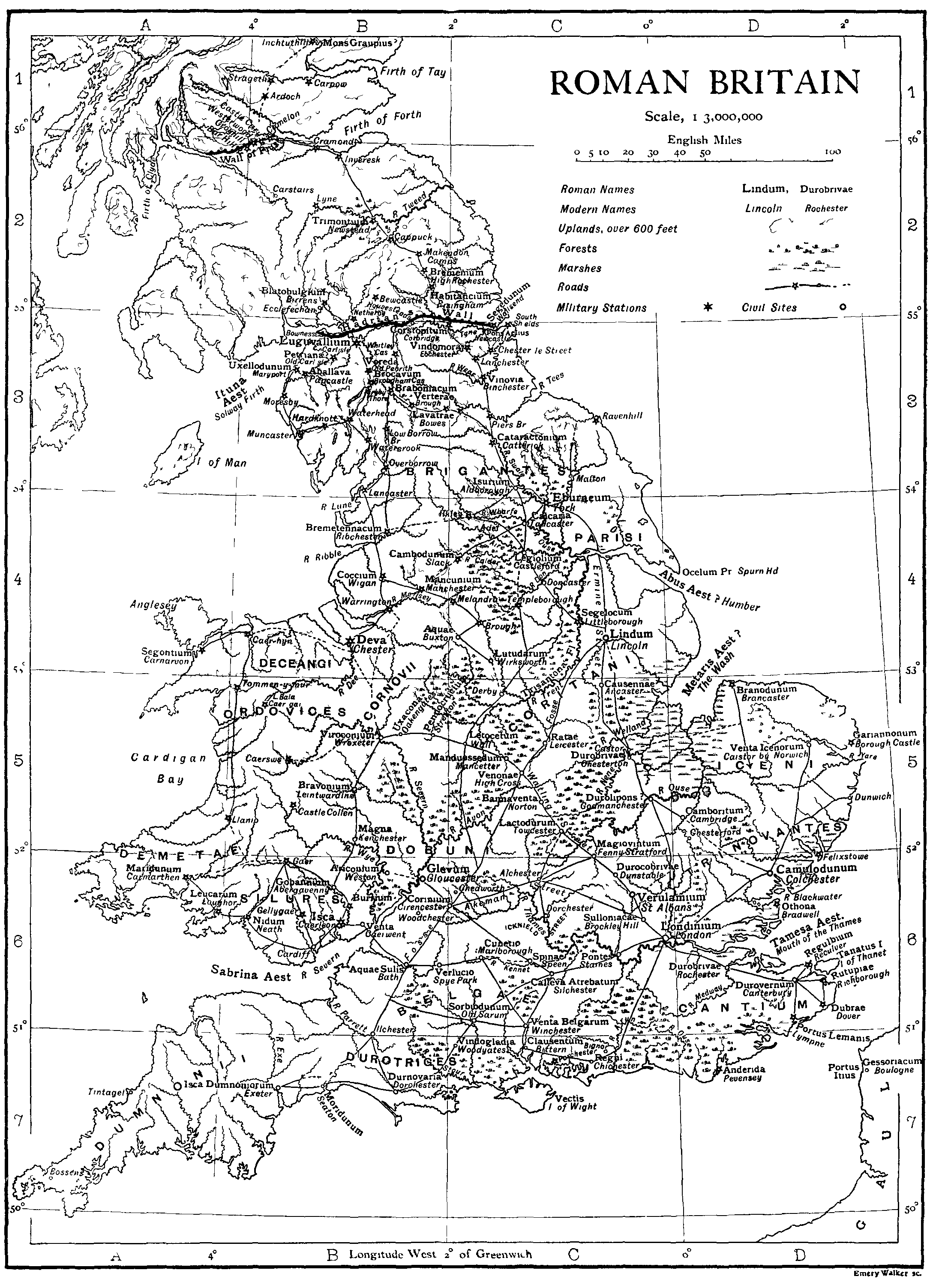 List Of Roman Place Names In Britain Wikipedia