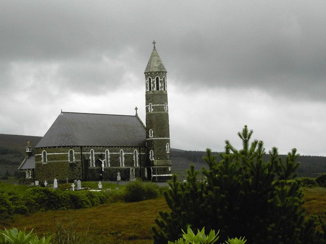 File:Church at Dunlewey, Glenveigh, Donegal - geograph.org.uk - 727074.jpg