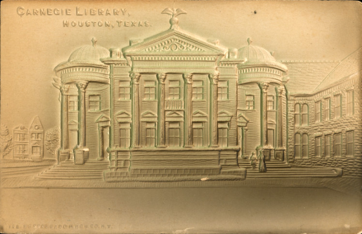 File:Embossed Postcard, Carnegie Library, Houston, Texas.jpg