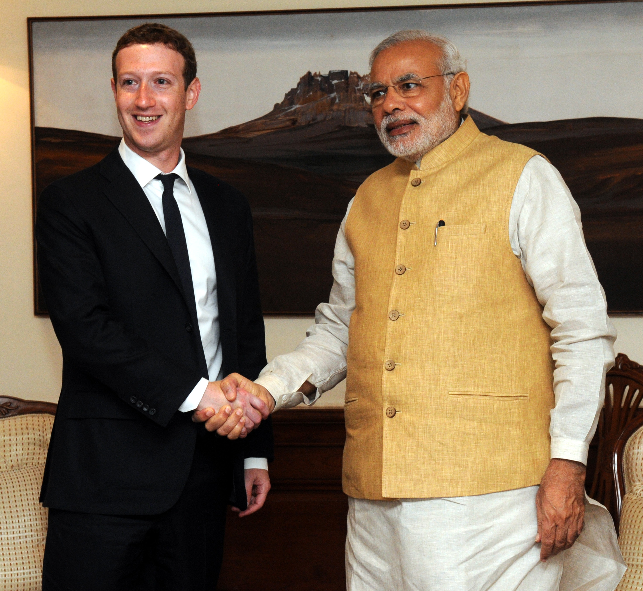 File:Facebook CEO Mark Zuckerberg meets PM Modi.jpg - Wikimedia Commons