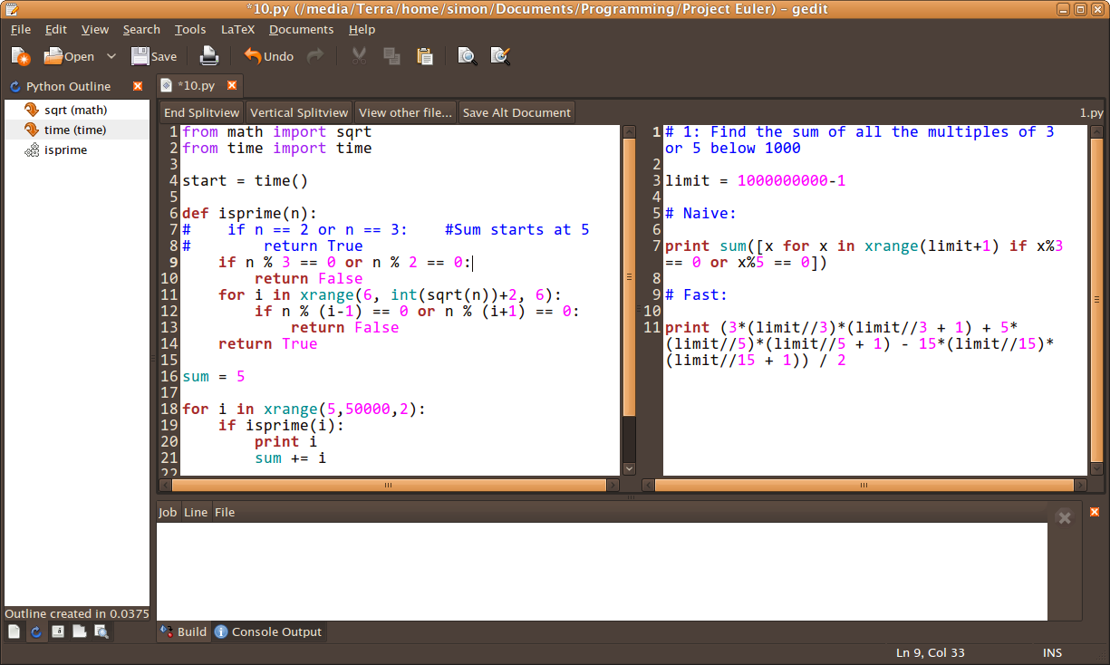 Import sqrt. Xrange Python. ISPRIME Python. E Terra Media. Def ISPRIME N.