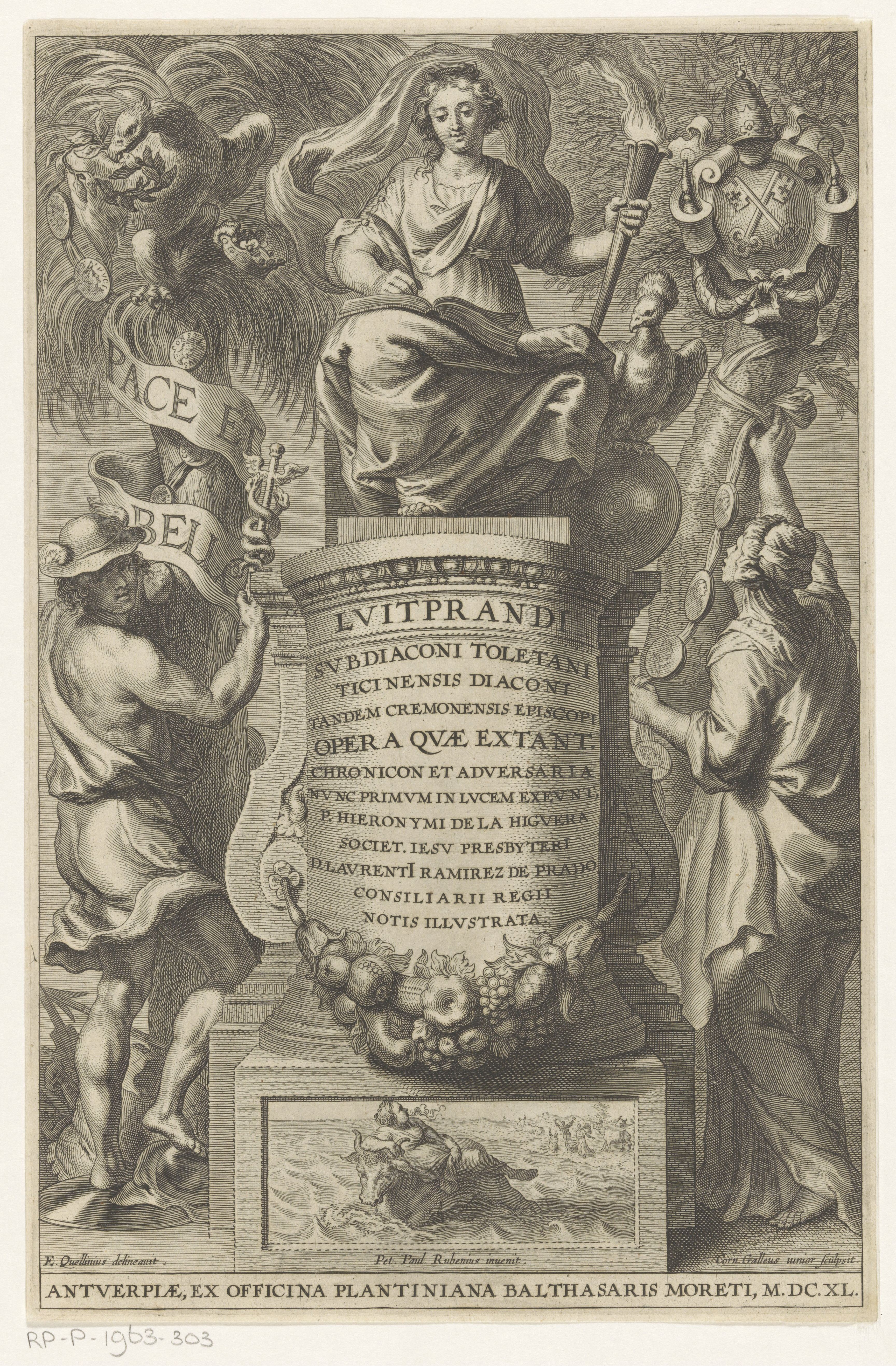 Liutprand de Crémone, ''Opera'', Anvers, Batlhasar I Moretus, 1640.